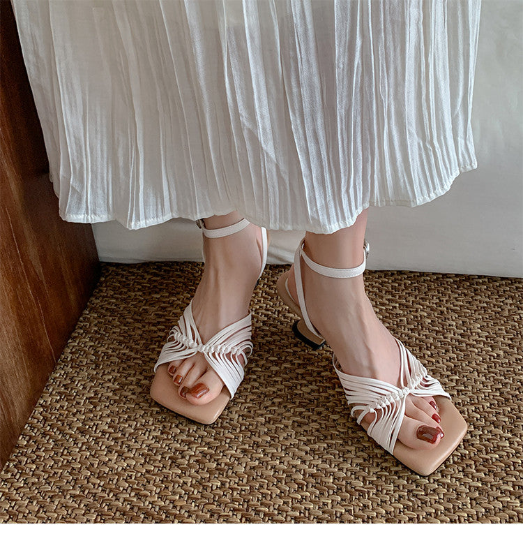 Karin Luna Handwoven Vacation Style~In stock Casual Versatile Sandals