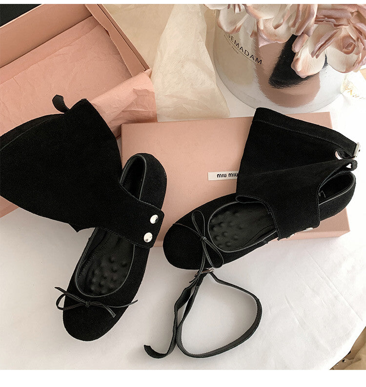 Karin Luna In Stock  Summer  Popular  Detachable Two-Way Vintage Mary Jane Plus Tube Long Boots