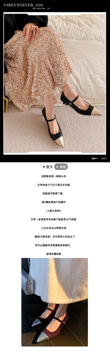 Karin Luna In Stock  Spot Goods In Stock  Classic Color Block Pointed Toe Hot-Selling Elegant Stiletto Pumps
