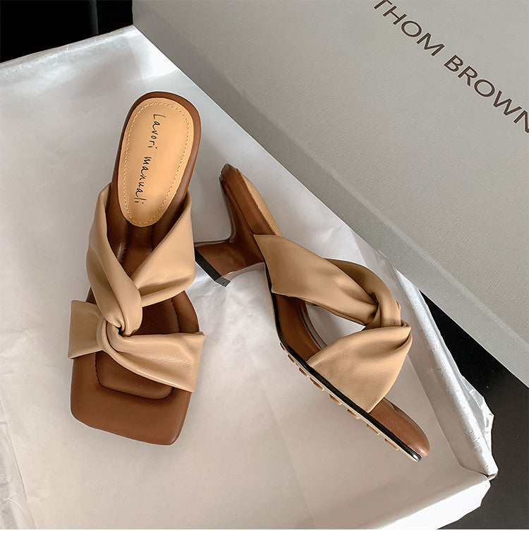 Karin Luna In Stock In Stock Basic Versatile Cross Strap Sofa Insoles Slippers