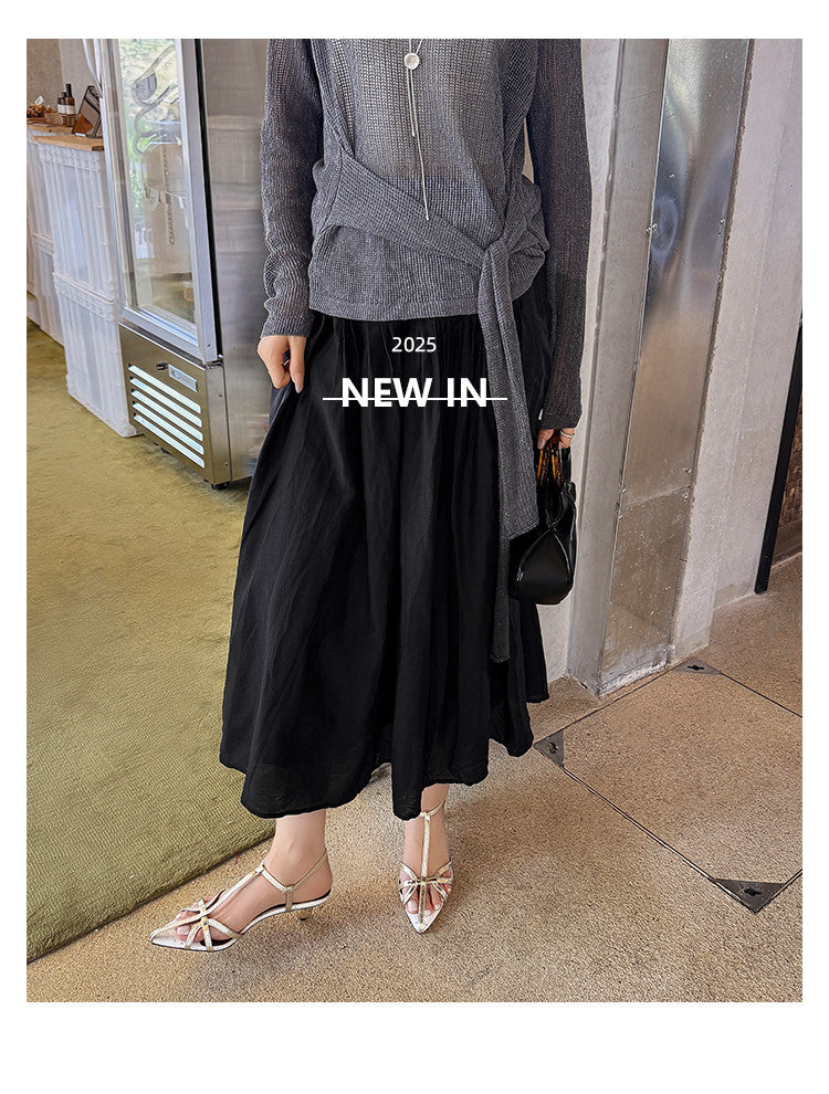 Karin Luna In Stock Spot Goods  French-style Hollow-out Thin Strap Sandals