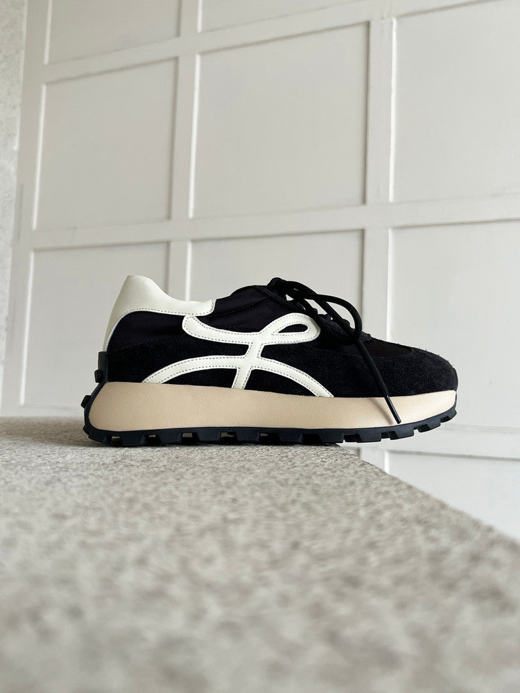 Karin Luna Casual Shoes Series~  In Stock Hot-Selling Versatile Lace-Up Thick-Soled Deep Mouth Single Shoes