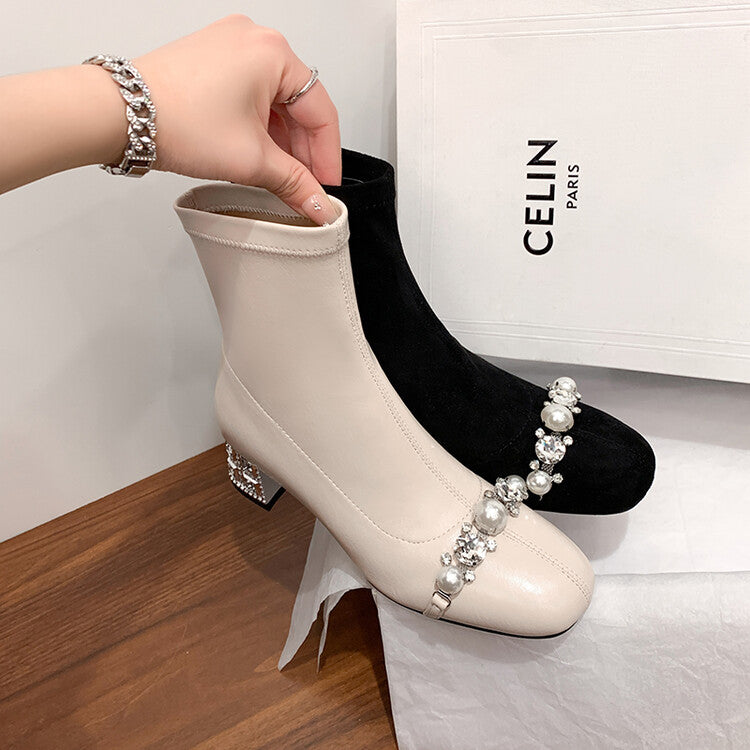Karin Luna Hot-Selling In Stock  Dynamic Rhinestone One-Strap Vintage Style  Slimming Leggings