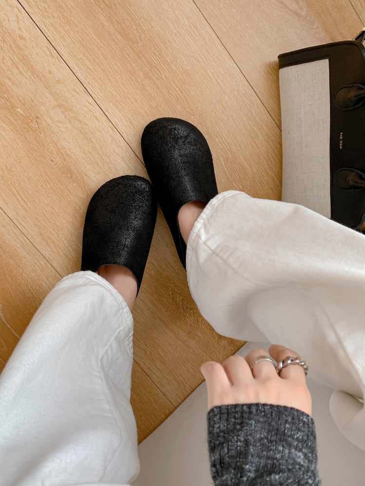 Karin Luna Full Layer Inside and Out~Spot Goods Spot Goods Basic Versatile Mules Slippers