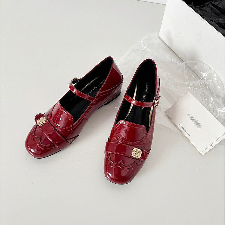 Karin Luna In Stock In Stock Vintage Mary Jane Series·Single Strap Flats