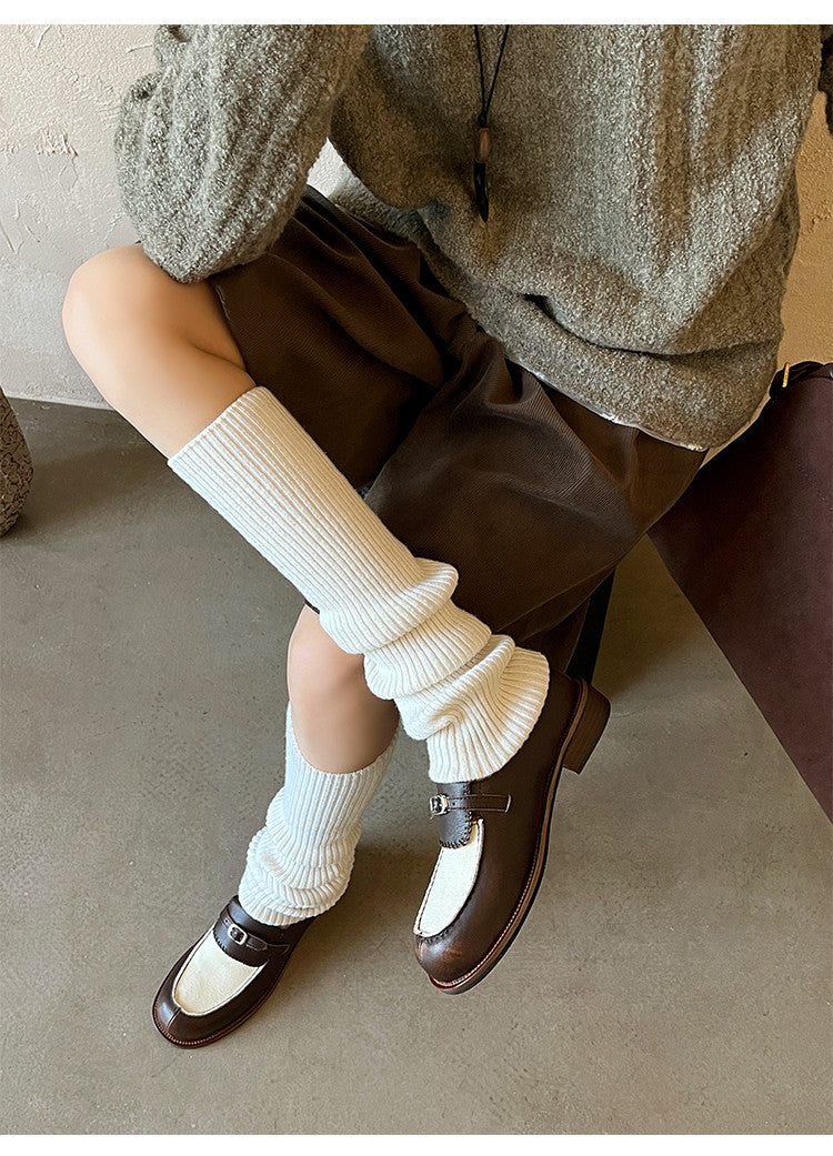 Karin Luna Casual Shoes Series~  In stock Classic color-blocking British style deep-mouth single shoes