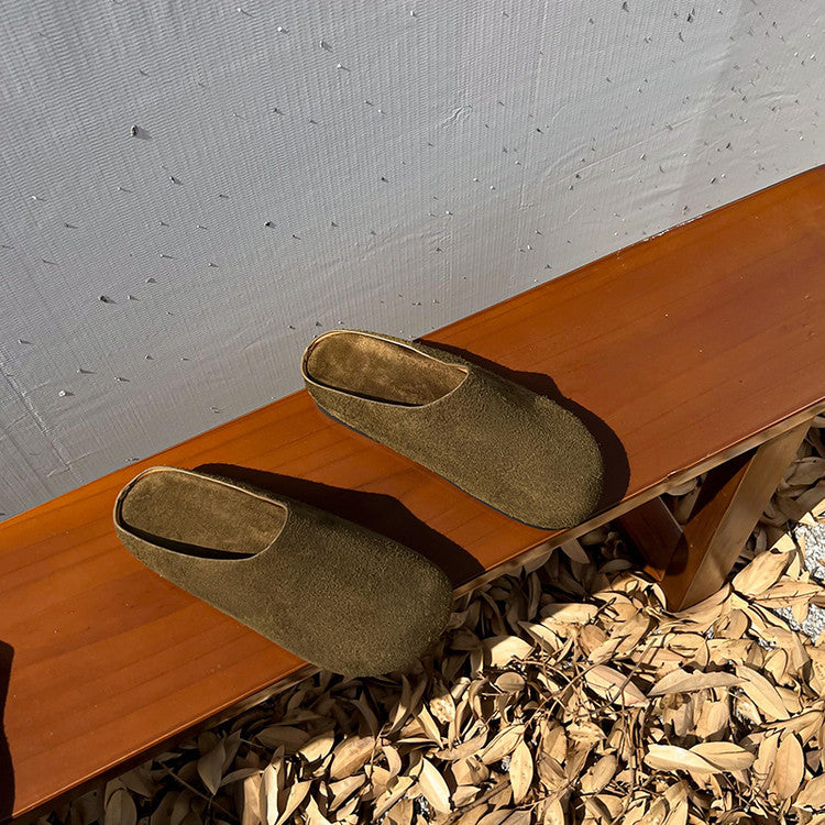 Karin Luna Full Layer Inside and Out~Spot Goods Spot Goods Basic Versatile Mules Slippers