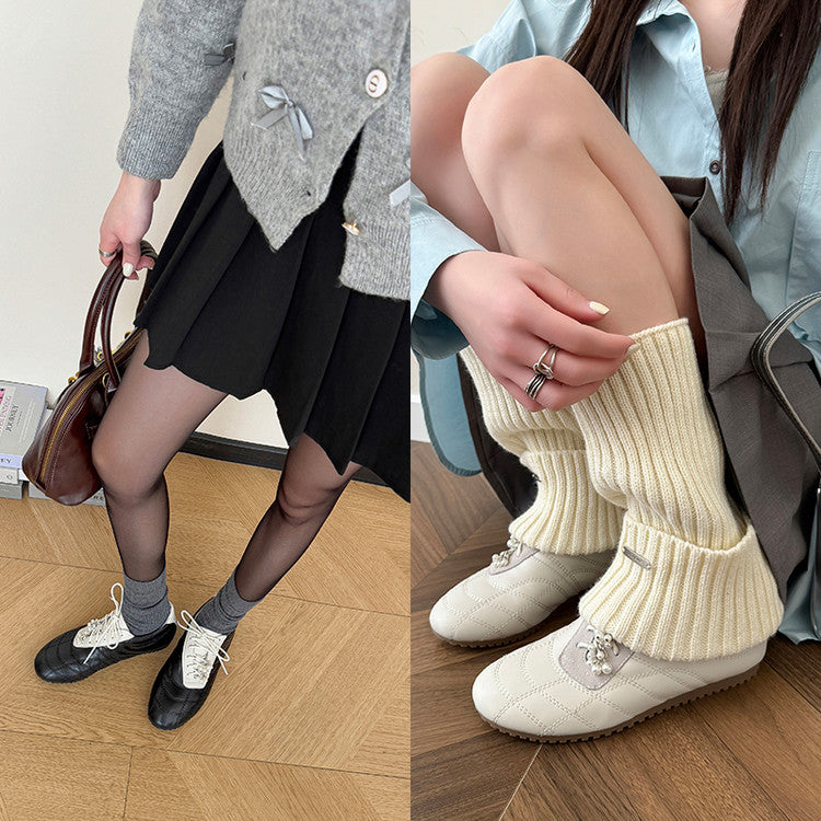 Karin Luna Casual Shoes Series~  In stock Xiaohongshu Hot-Selling Lace-Up Thick-Soled Deep Mouth Single Shoes