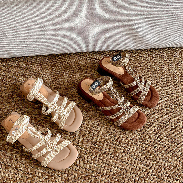 Karin Luna Bohemian Style~Sofa Insoles Casual Vacation Style Sandals