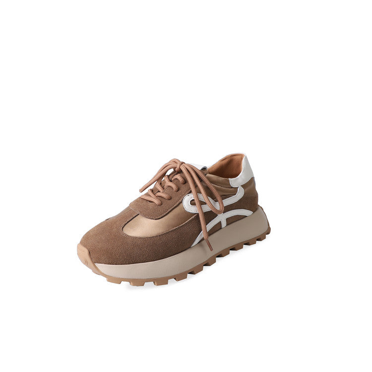 Karin Luna Casual Shoes Series~  In Stock Hot-Selling Versatile Lace-Up Thick-Soled Deep Mouth Single Shoes