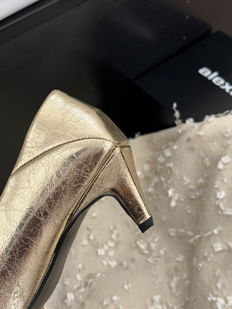 Karin Luna In Stock In Stock ~Basic Versatile French Style Small Square Toe Shallow Mouth Single Shoes