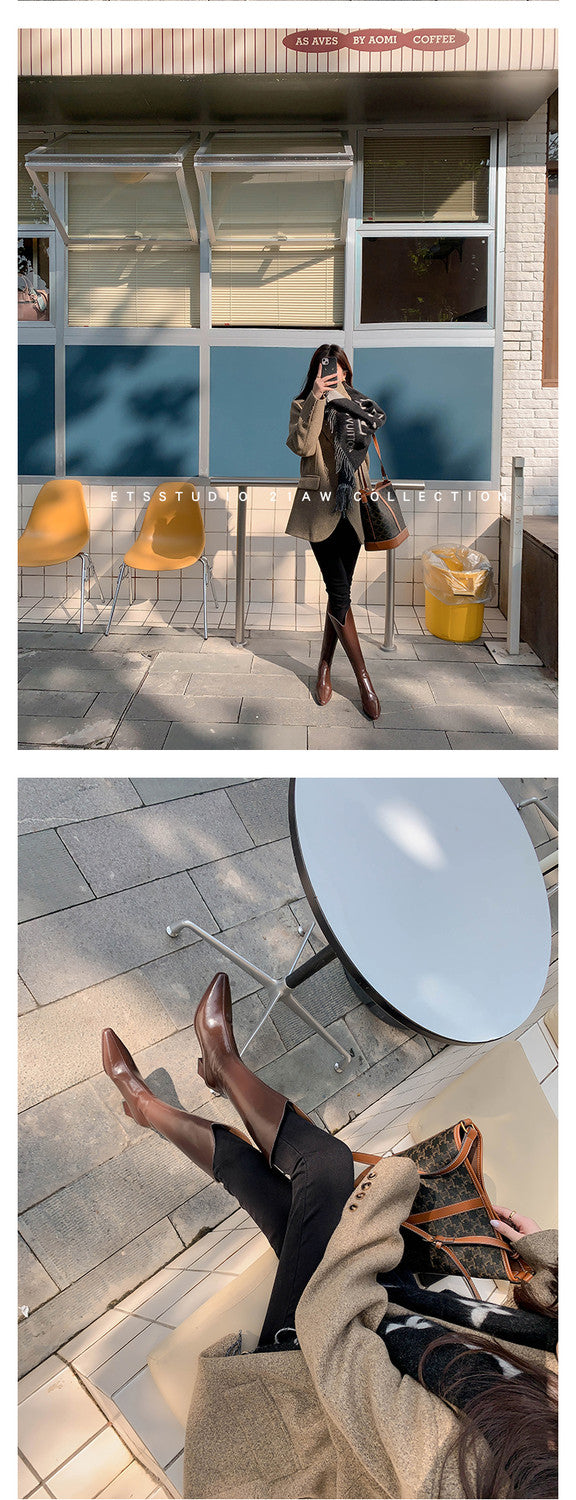 Karin Luna In Stock  Temperament Style v High Heel Long Boots