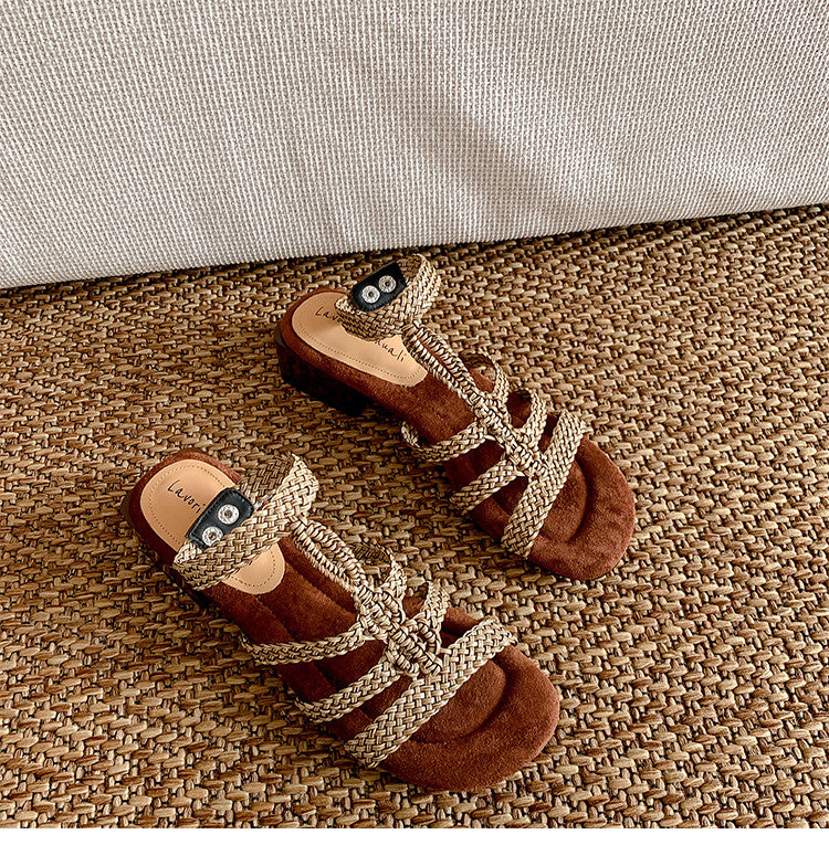 Karin Luna Bohemian Style~Sofa Insoles Casual Vacation Style Sandals
