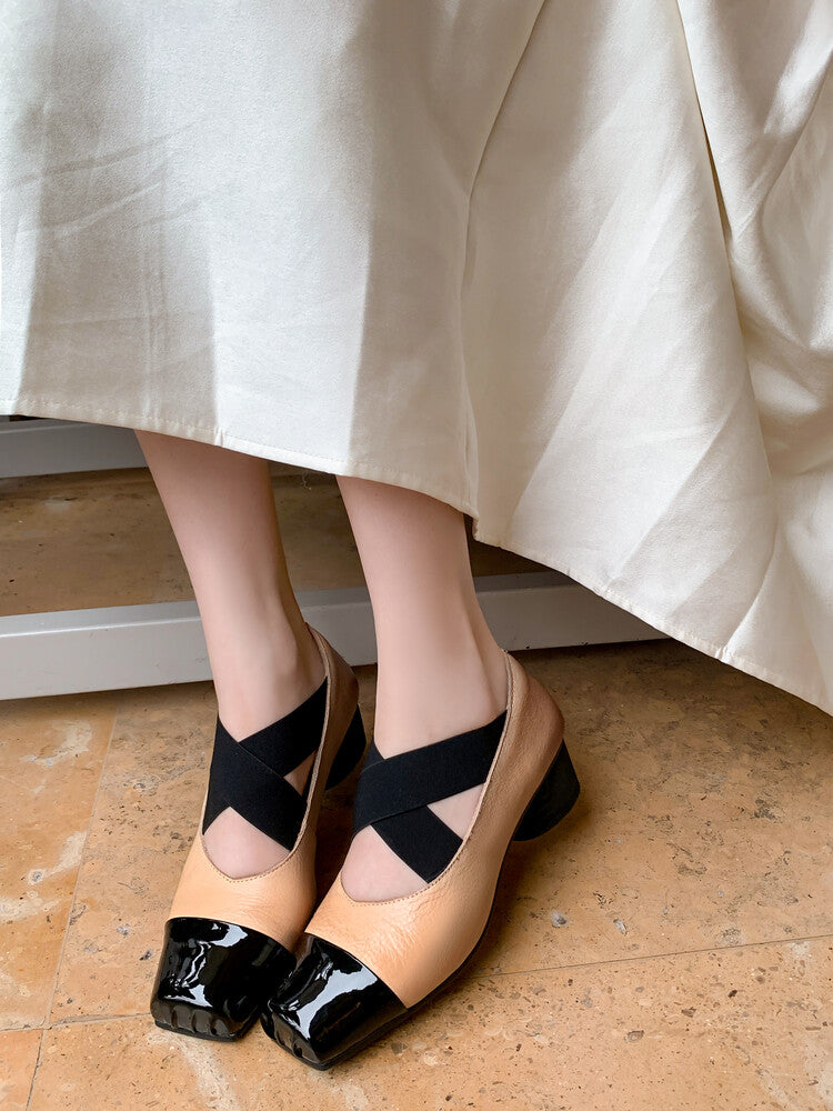 Karin Luna In Stock  Spot Goods  Lost in a Flash~Full Grain Leather Inside and Out Pig Nose Style Mainly Recommended Popular Ballet Shoes