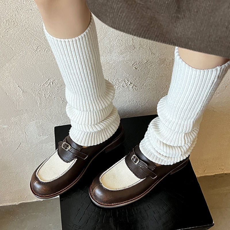 Karin Luna Casual Shoes Series~  In stock Classic color-blocking British style deep-mouth single shoes