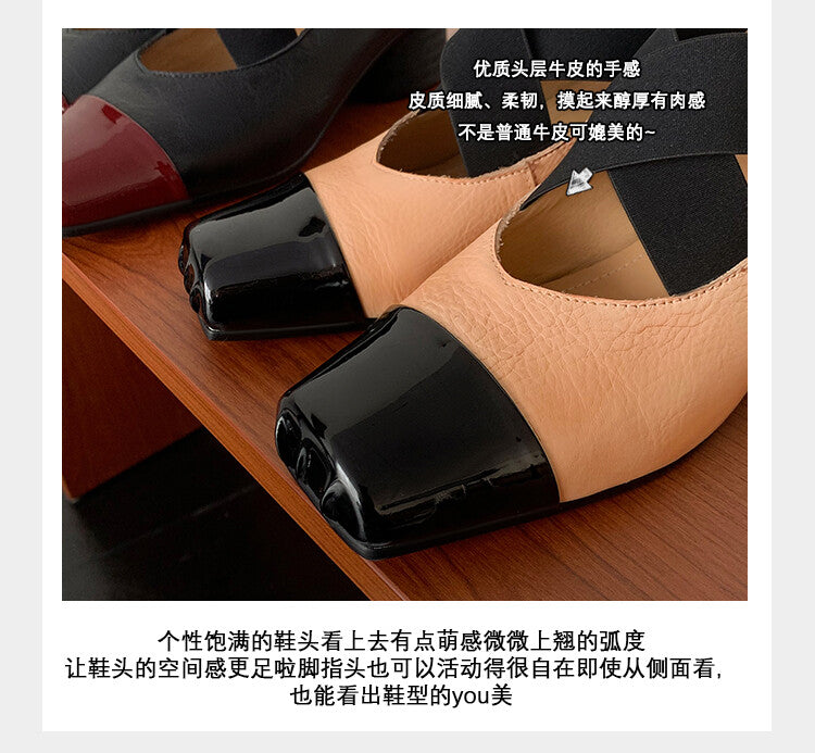 Karin Luna In Stock  Spot Goods  Lost in a Flash~Full Grain Leather Inside and Out Pig Nose Style Mainly Recommended Popular Ballet Shoes