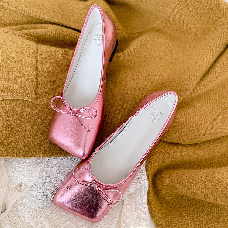 Karin Luna In Stock Spot Goods  Hurry up and grab this hot item!！Square-Toed Flat Granny Shoes