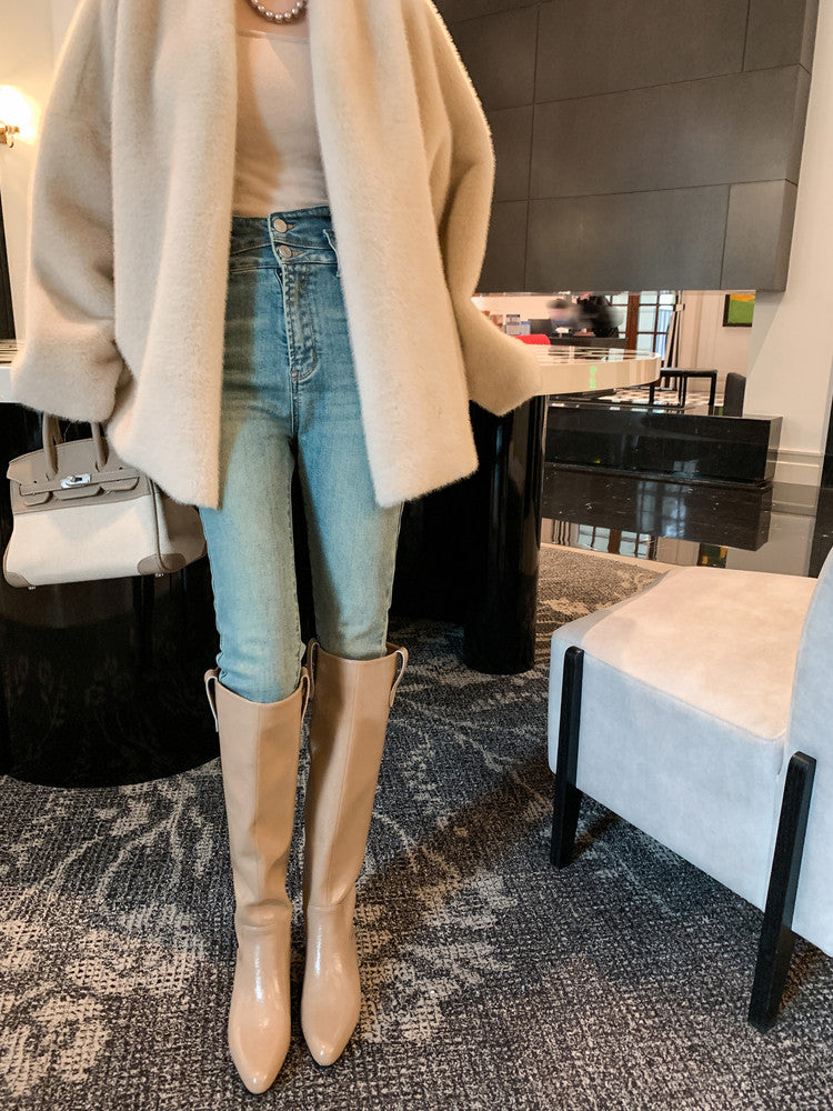Karin Luna In Stock In Stock Classic Slip-On Straight Long Boots