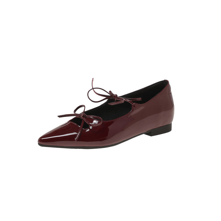 Karin Luna In Stock Spot Goods  Hot-selling Element Bowknot Square Toe Pointed Toe Single Shoes