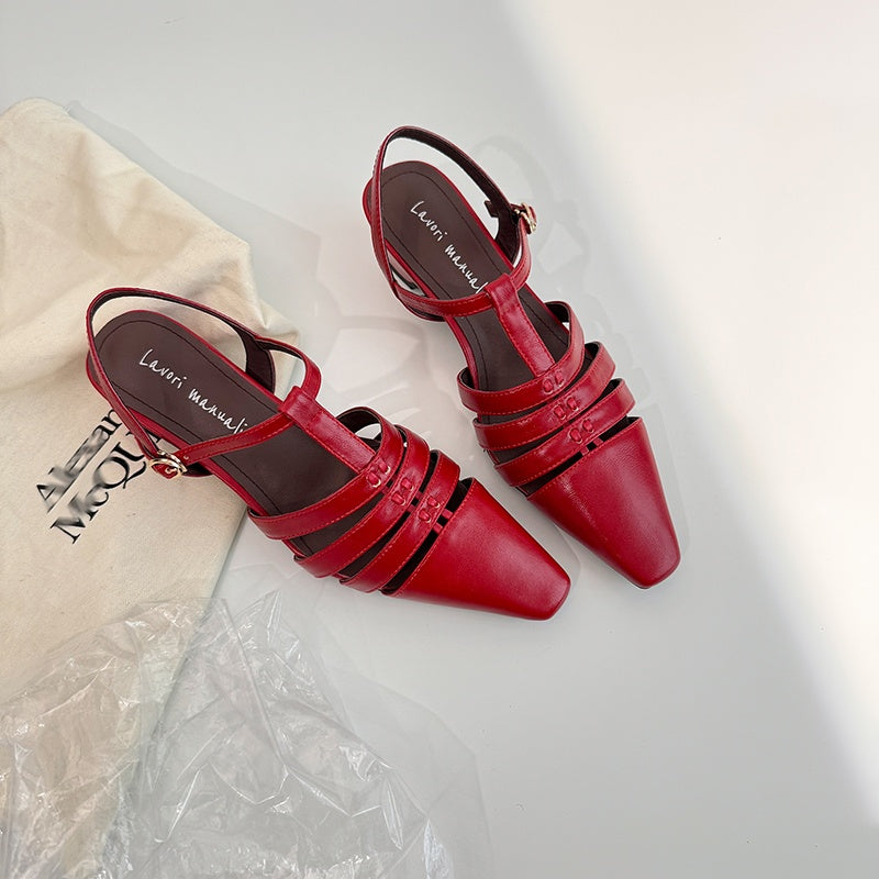 Karin Luna Classic Old Money Style Closed Toe Sandals