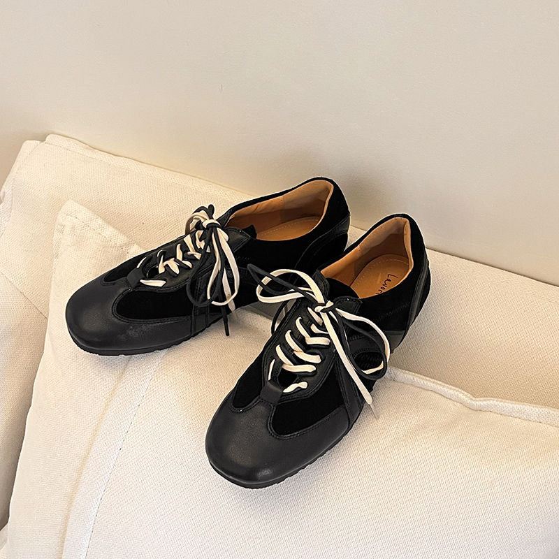 Karin Luna In Stock Spot Goods Casual Style Suede Lace-Up Height-Increasing Popular Single Shoes