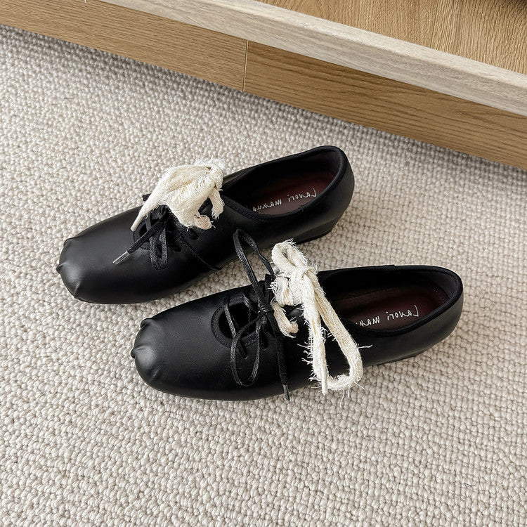Karin Luna In Stock In Stock  Xiaohongshu Hot Sale Full Leather Round Toe Deep Mouth Single Shoes