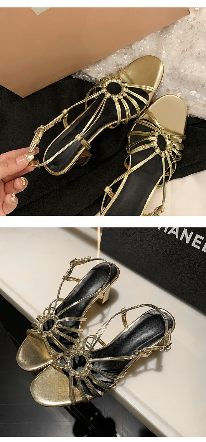 Karin Luna In Stock In Stock  Always in stock Classic French Style Open Toe High Heel Sandals
