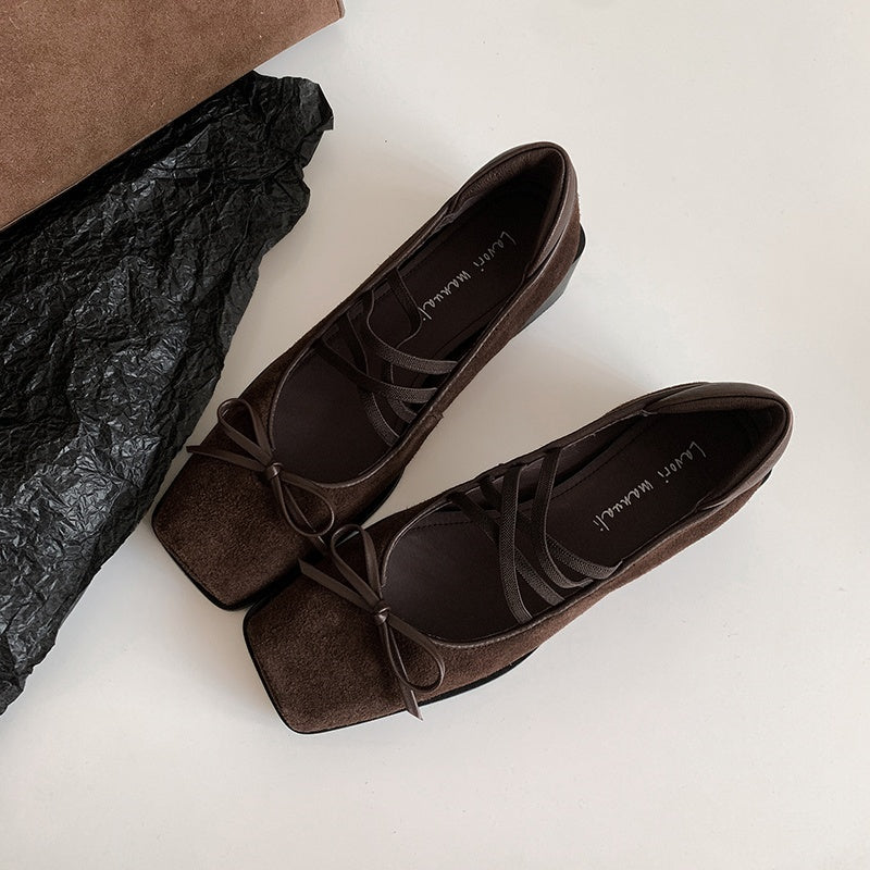 Karin Luna Hot Item Hot Item Xiaohongshu Hot Item  Comes with Bowknot Mary Jane Flats