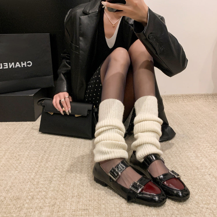 Karin Luna In Stock Spot Goods One-Strap Height-Increasing Belt Buckle Single Shoes