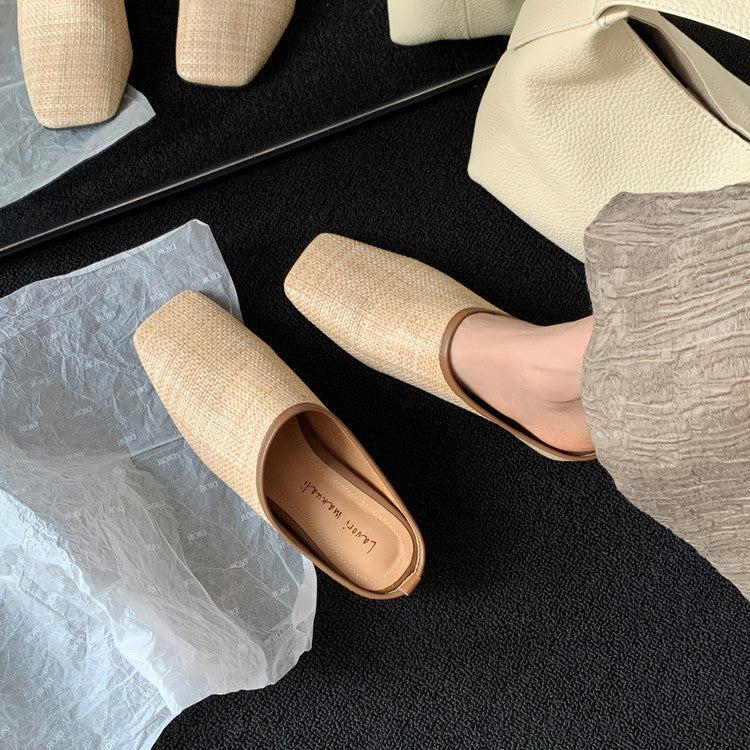 Karin Luna In Stock Spot Goods Baotou Vacation Style Height-Increasing Slippers