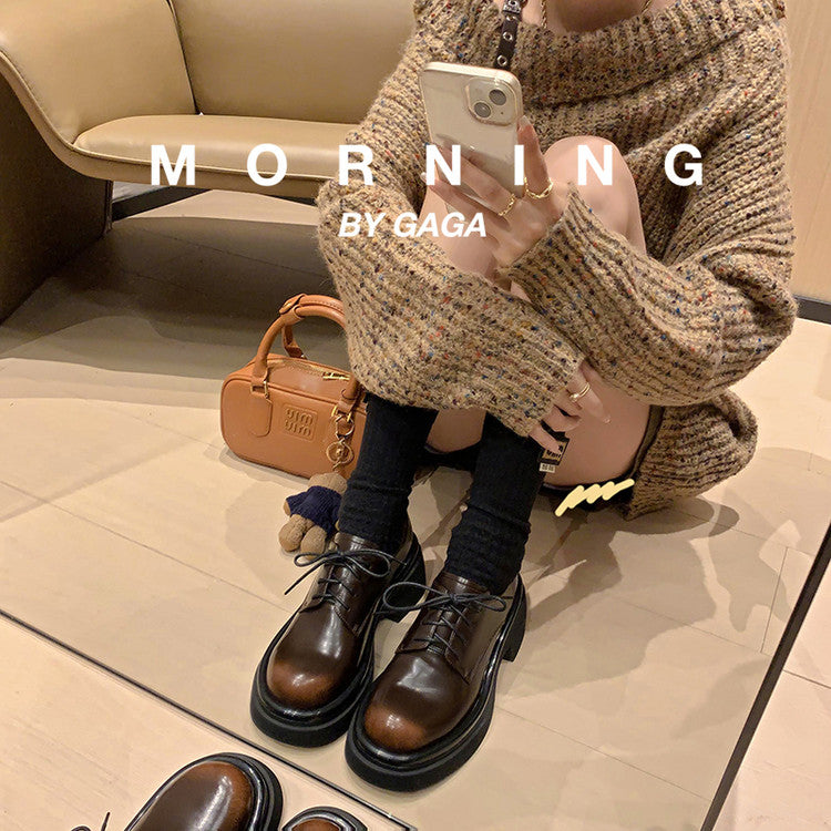 Karin Luna Casual Shoes Series~ In stock Classic Lace-up Thick-soled Casual Shoes