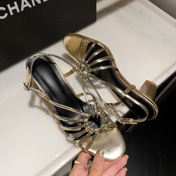 Karin Luna In Stock In Stock  Always in stock Classic French Style Open Toe High Heel Sandals