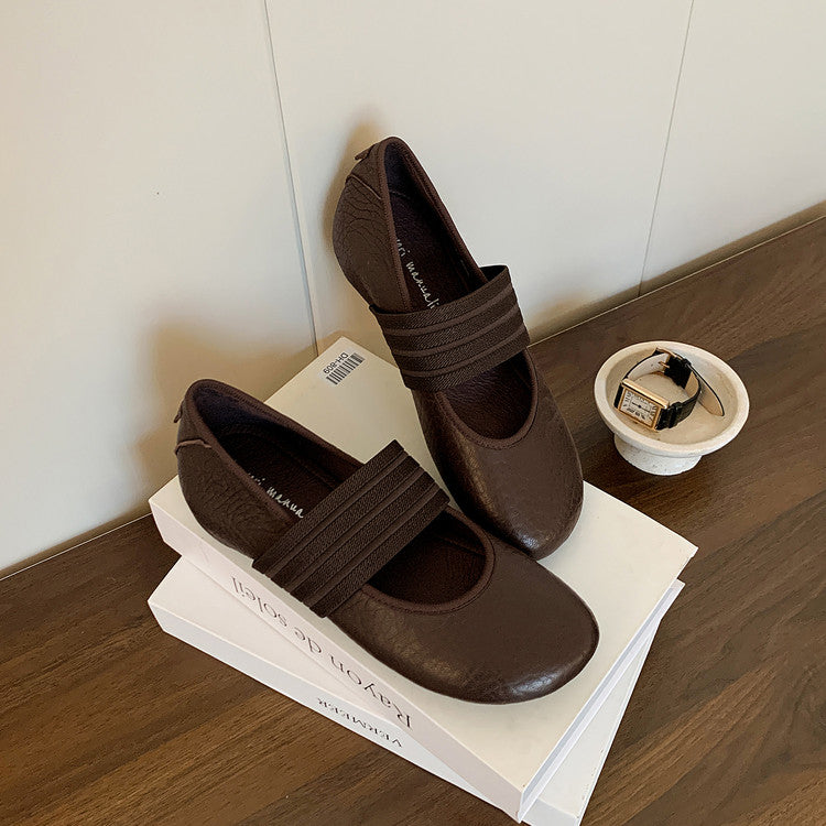 Karin Luna Full Layer Inside and Out~Basic Versatile Hidden Heel Granny Flats