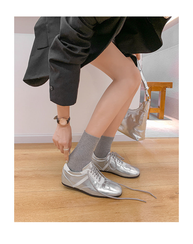Karin Luna Casual Shoes Series~ Spot Goods Spot Goods Hot-selling Lace-up Hidden Heel Deep Mouth Single Shoes