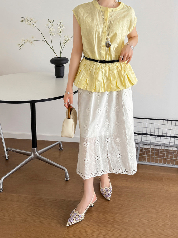 Karin Luna In Stock Spot Goods  Purely Handmade Flowers High-end Hollow Out Sandals