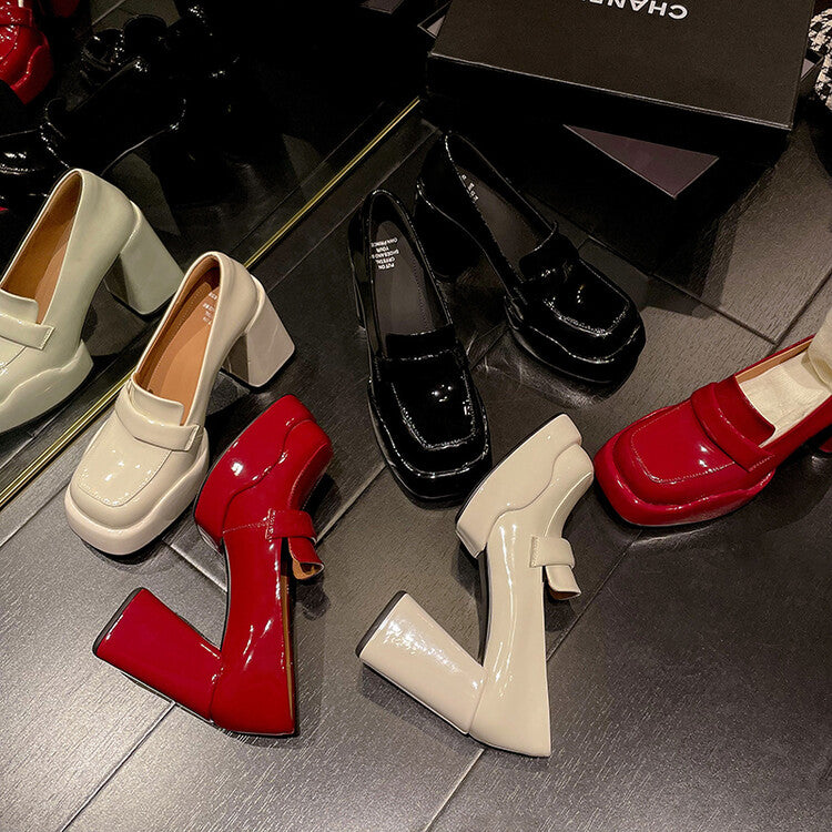 Karin Luna ck Popular Hot Girl Red high heels Full leather inside and out Cow Patent Leather Super High Heel