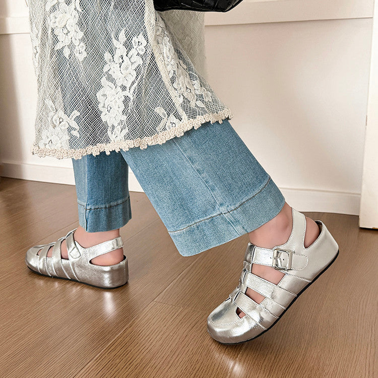 Karin Luna Full Layer Inside and Out~Basic Versatile Perforated Round Toe Birkenstock Shoes