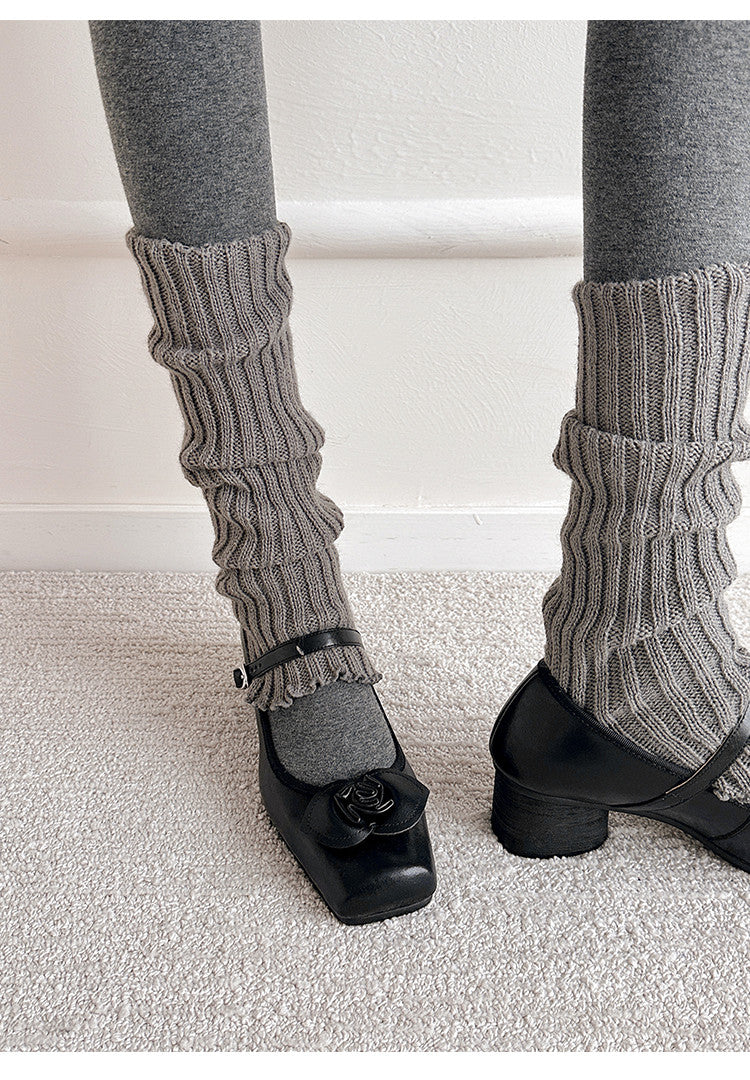 Karin Luna In Stock Spot Goods  Vintage Three-Dimensional Camellia Square-Toed Mary Jane Shoes