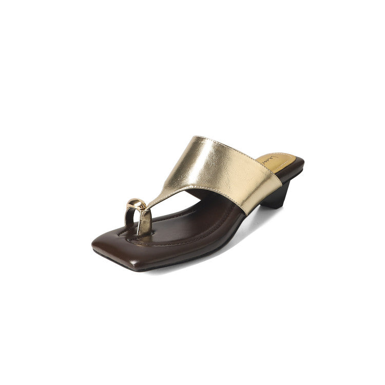 Karin Luna In Stock  Spot Goods   Casual Style Square Toe Slip-On Super Comfortable Slippers