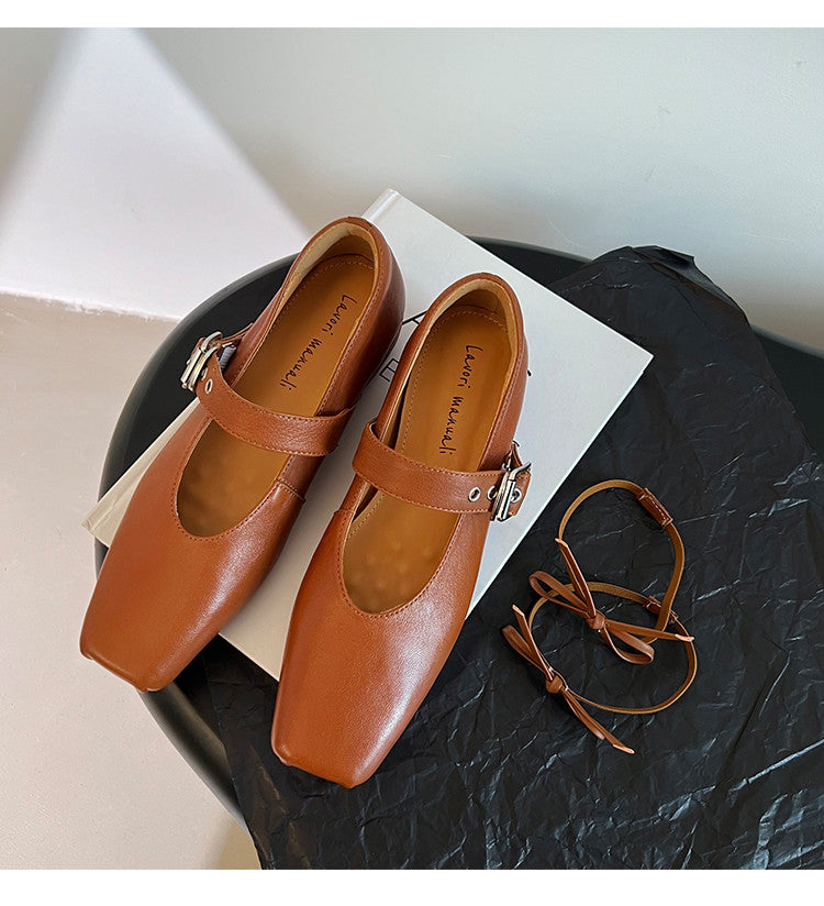 Karin Luna In Stock Spot Goods  Square Toe Internal Height Increase Detachable Bowknot