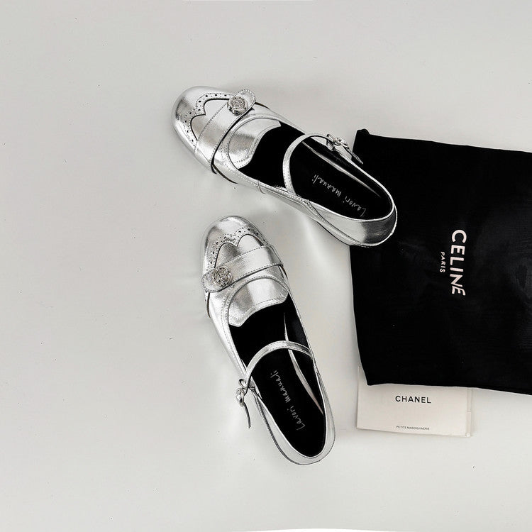Karin Luna In Stock In Stock Vintage Mary Jane Series·Single Strap Flats