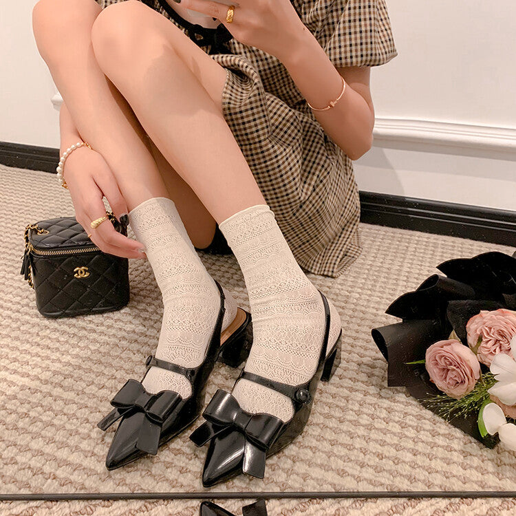 Karin Luna In Stock Spot Goods  Hot-Selling Closed-Toe Sandals  Full leather inside and out Sweet Bow
