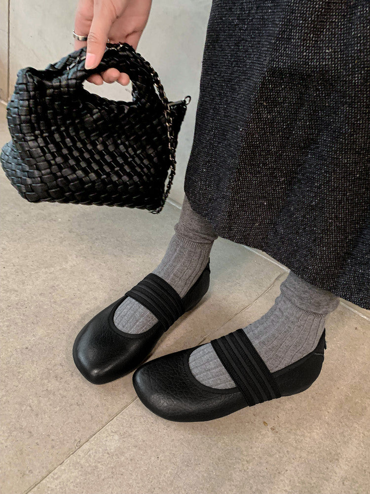 Karin Luna Full Layer Inside and Out~Basic Versatile Hidden Heel Granny Flats