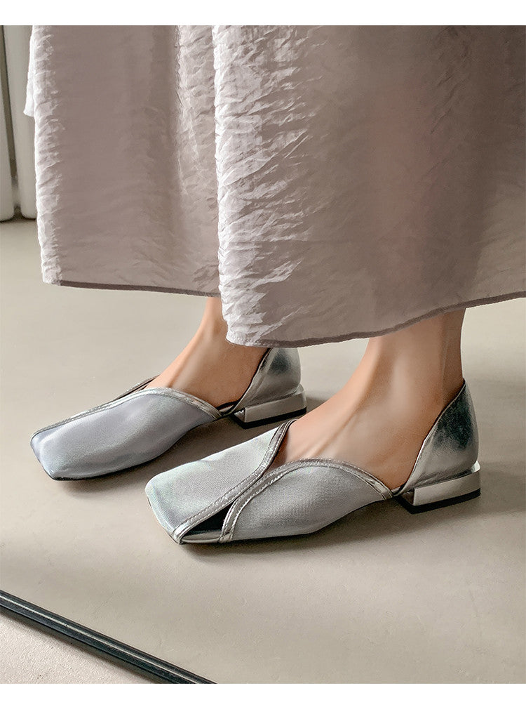 Karin Luna In Stock Spot Goods  Square Toe Mesh Sandals
