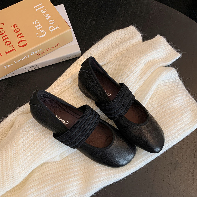 Karin Luna Full Layer Inside and Out~Basic Versatile Hidden Heel Granny Flats