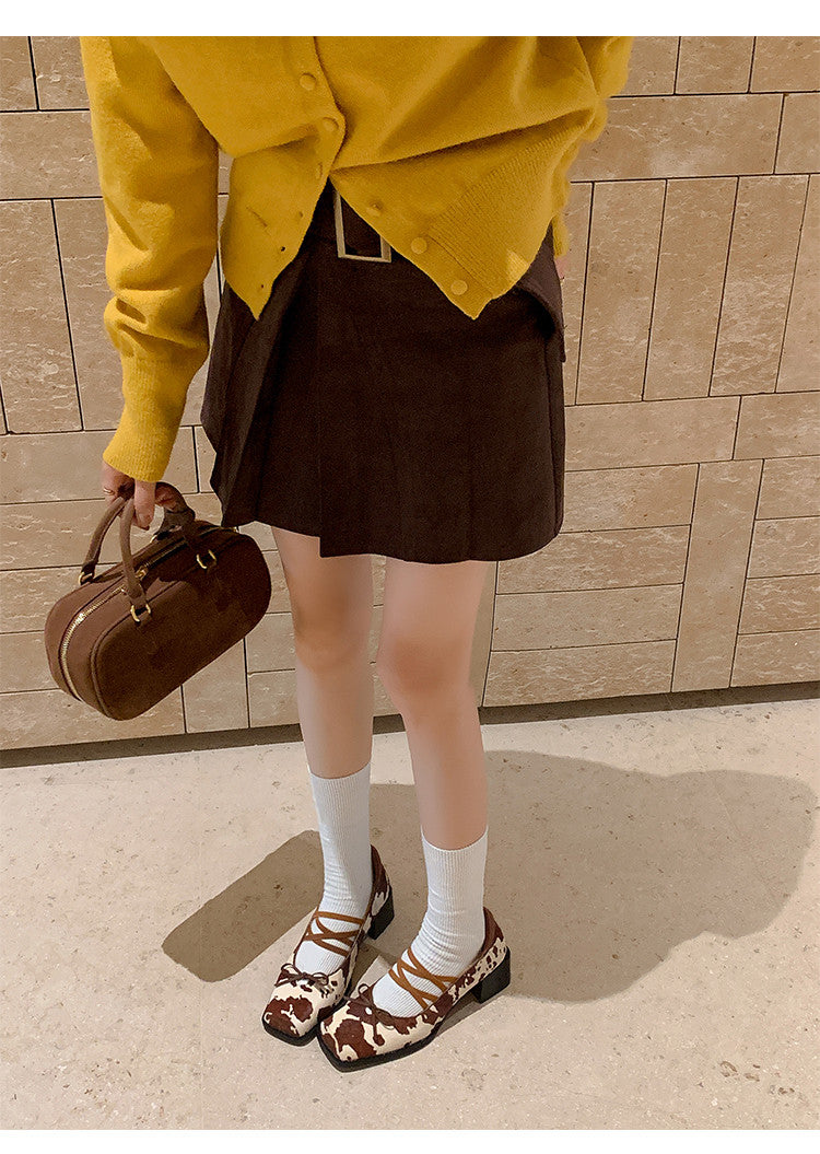 Karin Luna Hot Item Hot Item Xiaohongshu Hot Item  Comes with Bowknot Mary Jane Flats