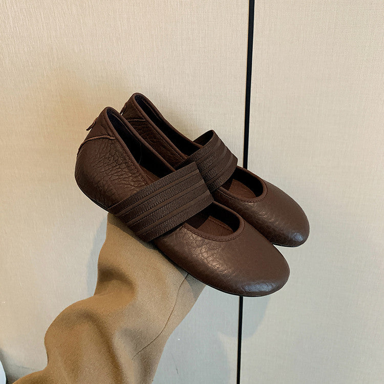 Karin Luna Full Layer Inside and Out~Basic Versatile Hidden Heel Granny Flats