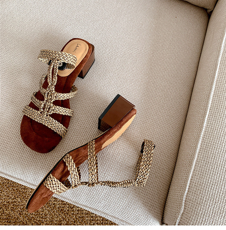 Karin Luna Bohemian Style~Sofa Insoles Casual Vacation Style Sandals