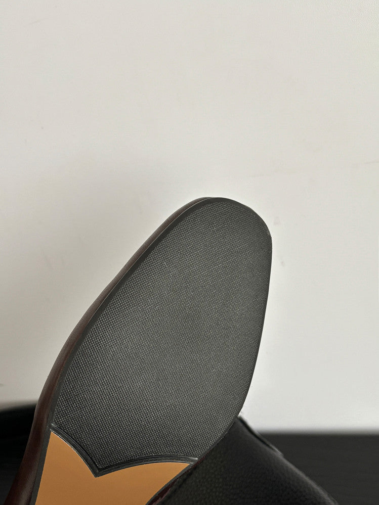 Karin Luna In Stock Spot Goods    Retro Elastic Band Chunky Heel Single Shoes
