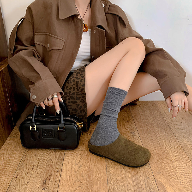 Karin Luna Full Layer Inside and Out~Spot Goods Spot Goods Basic Versatile Mules Slippers